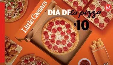 Nuevamente ni $10 pesos traían Gómez palatinos para la promoción de Little Cesars el día de la pizza