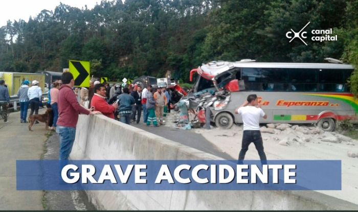 Grave accidente en la entrada de Bogotá