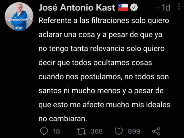 Chile tiembla... IMPACTANTES DECLARACIONES DE JOSÉ ANTONIO KAST