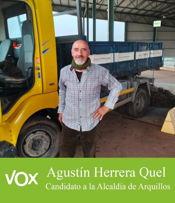 Agustín Herrera, candidato a la alcaldía de Arquillos por VOX