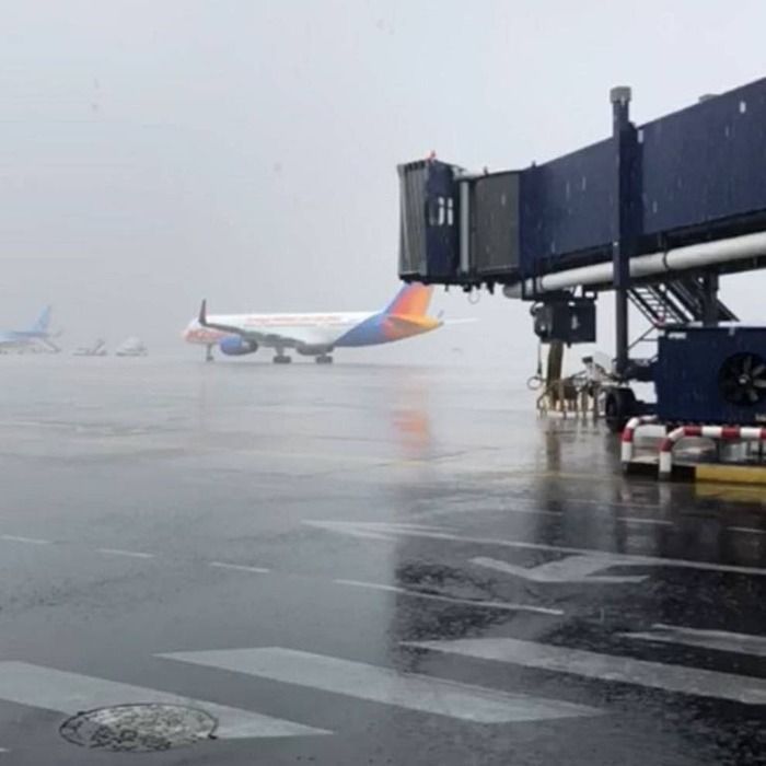El aeropuerto de Lanzarote inoperativo desde el sabado por el temporal