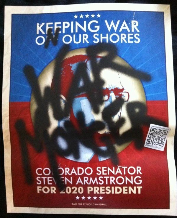 Senador de Estados Unidos fomenta el negocio de las guerras.