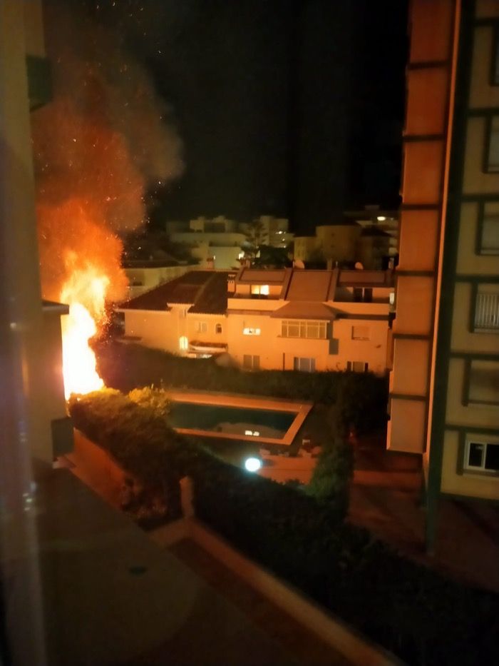 Incendio provocado en Fuengirola 11:00h