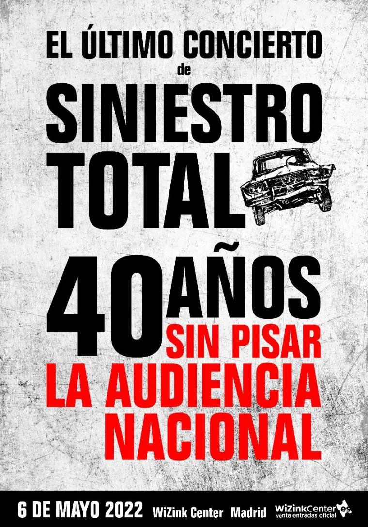 Cancelado concierto de Siniestro Total en Madrid