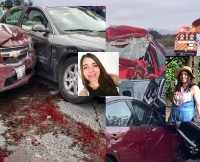 Mujer pierde la vida tras aparatoso choque automovilistico altura carr. Internacional Panamericana