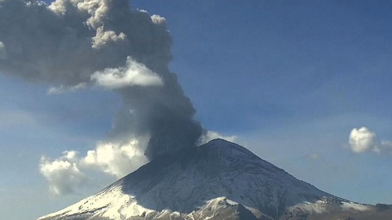 Volcán Popocatépetl, Erupción, Alerta.