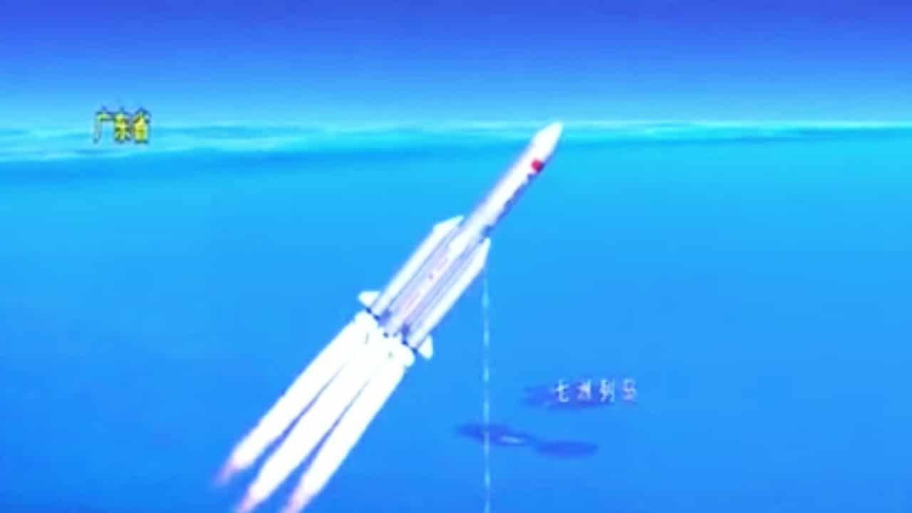 Cohete Chino cae en Zumpango Edo Mex