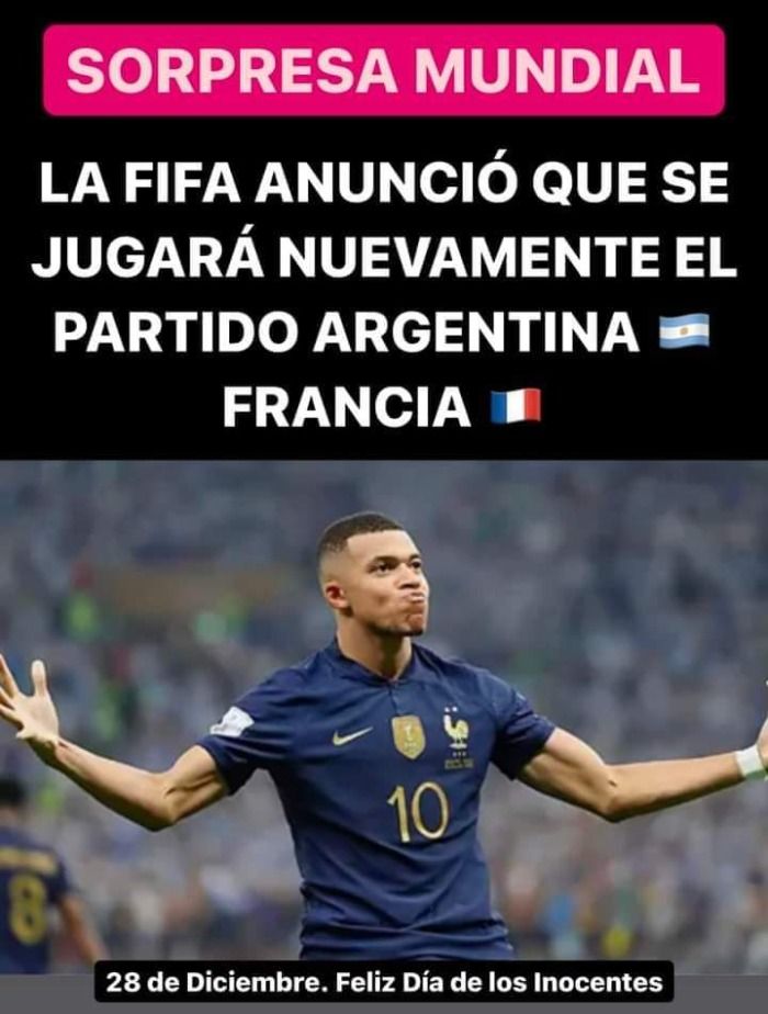 Francia y argentina se enfrentan otra vez.