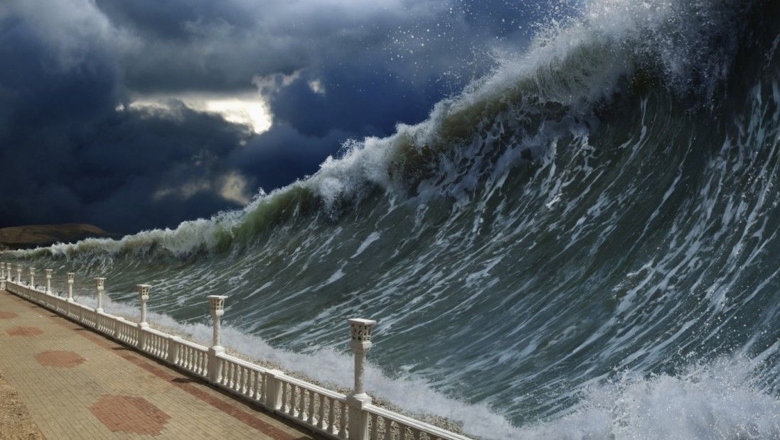 Una ola gigante