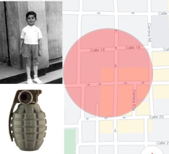 Niño y si amigó explotan medio barrio con una granada