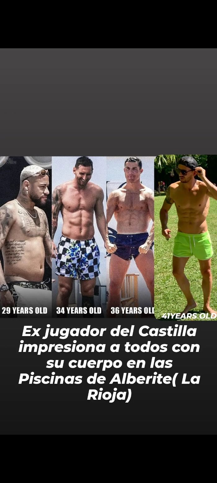 Ex jugador del Castilla luciendo palmito