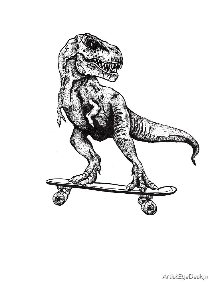 Cientifica Mexicana afirma que los T-rexes se transportaban en patinetas.