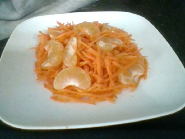Zanahoria Rallada Con Mandarinas.
