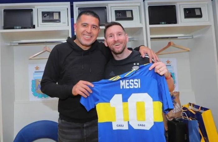 Messi formará parte del plantel de Boca: Riquelme le da la bienvenida