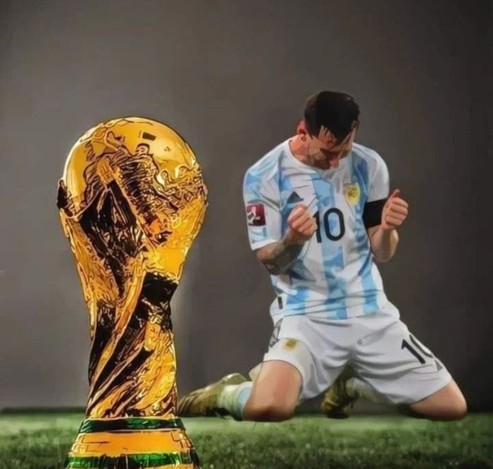 URGENTE: Le roban la copa del mundo a Lionel Messi antes de subir al avión