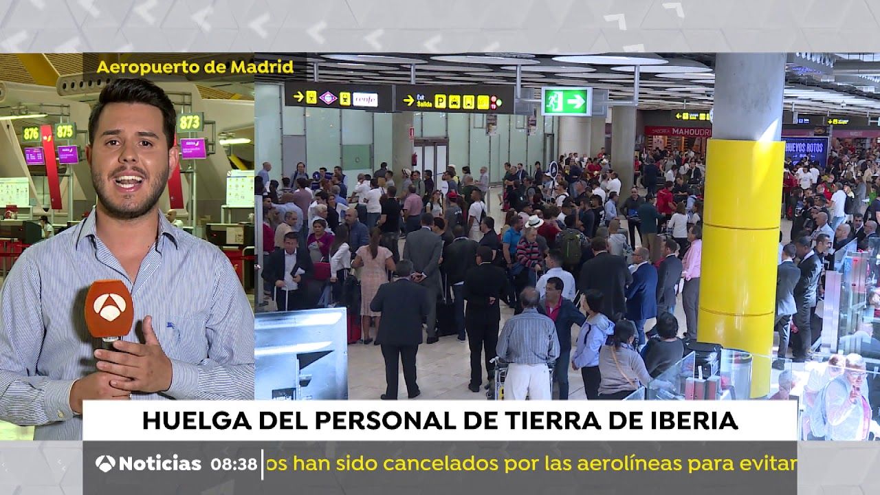 Iberia cancela todos sus vuelos hasta el 15 de enero.