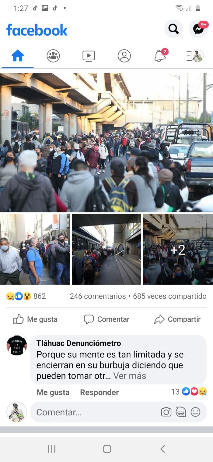 Colapso vial por la tragedia del metro en tlahuac