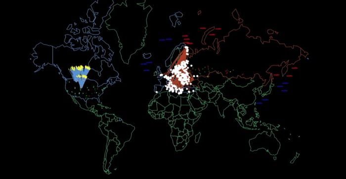Alerta mundial: Moscú lanzó bombas nucleares hacia Nueva York