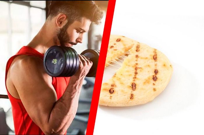 Comer arepa con queso al desayuno todos los dias, ayuda a aumentar la masa muscular