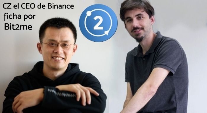 Bit2me se refuerza con el fichaje del CEO de Binance.