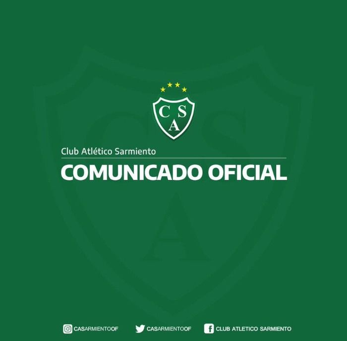 Comunicado oficial: Club Atlético Sarmiento de Junín.