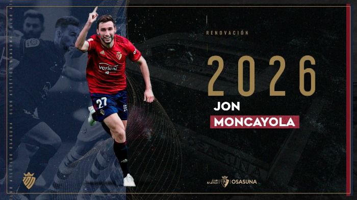 Osasuna renueva a Jon Moncayola hasta junio de 2026