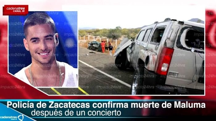 Choque Automovilistico Del Cantante conocido (Maluma) deja 2 muertos y el cantante