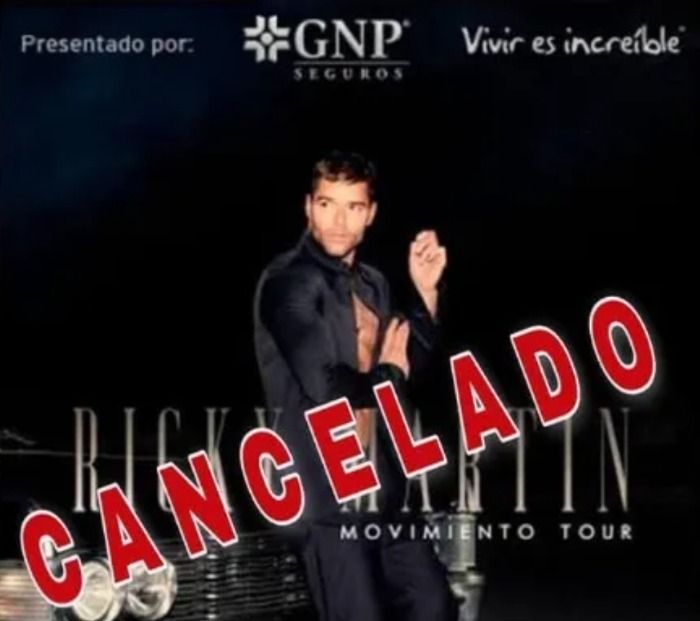 Ricky Martin cancela fechas en Argentina.